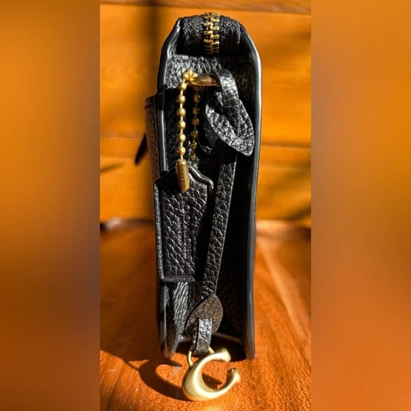 Coach Noa Pop Up Messenger Crossbody Black Leather C4816 - Picture 10 of 17